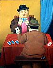 Fernando Botero Famous Paintings - Card Players